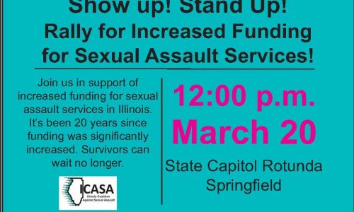 March 20 - Rally for Increased Funding for Sexual Assault Services in Illinois